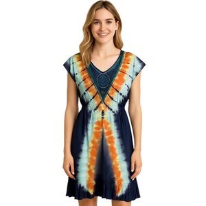 Colorful Tie-Dye Dress